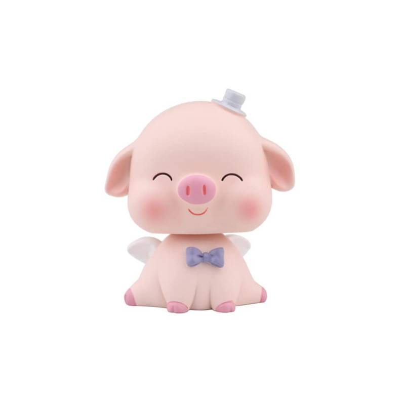 Auto Piggy Shaking Head Ornaments, Mini Schwein Auto Armaturenbrett Spielzeug Auto Schweinchen Ornament Cartoon Tier Puppe Ornamente Niedlichen Schweinchen Spielzeug für Bibliothek Shop,Typ 1 von Asudaro