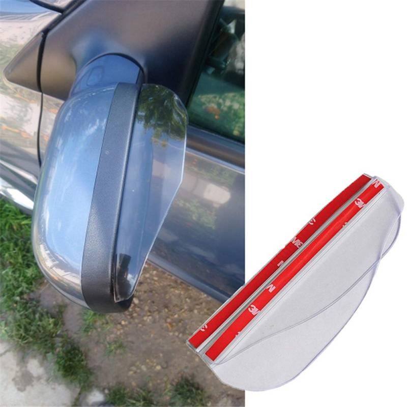 Auto Rückspiegel Augenbrauen, Asduaro 2 Stück Automobil Regendicht Abdeckungen, Spiegel Rainproof Car Rearview Spiegel Wasserdicht PVC Schutzabdeckun für Wagen Spiegelabdeckungen,Transparent von Asudaro