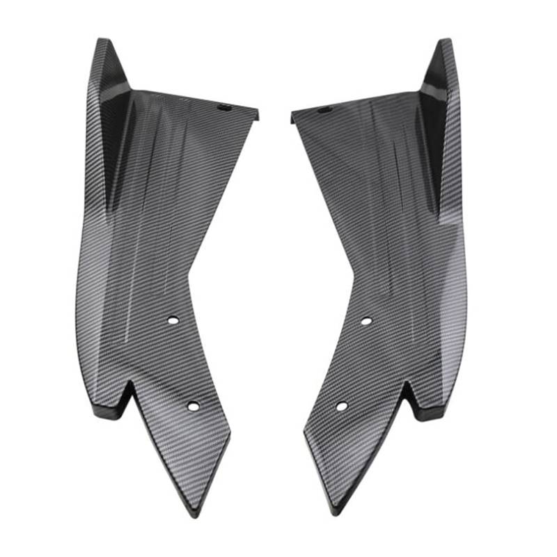 Auto Spoiler Heckstoßstange, 1 Paar Universal Heckspoiler, Auto Stoßstange Heckspoiler Lippen Heckstoßtange Wrap Corner Splitter Dekoration Zubehör,Kohlefasermuster von Asudaro