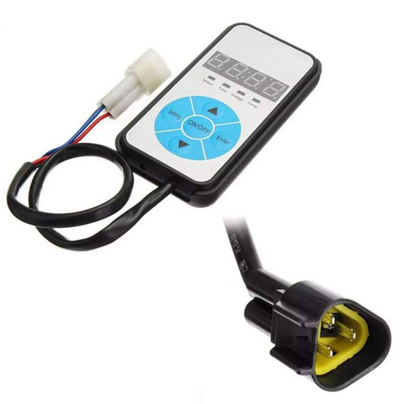 Asudaro 12V Standheizung Auto Heizung Schalter Controller Parkheizung Knopfschalter Universal Regler für Parkheizung Heizungsknopf Steuerung Schalter für Auto PKW LKW von Asudaro