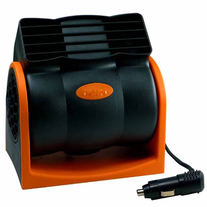 Auto Ventilator, Asudaro Kfz-Ventilator 12V/24V Auto-Lüfter Auto-Kühlluftventilator Einstellbarer Geschwindigkeit Elektroauto Armaturenbrett Lüfter Auto Kfz Lüfter für Auto Van SUV RV Boot,24v Orange von Asudaro