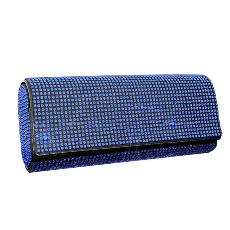 Bling Sonnenbrillenhalter für Auto Sonnenblende,Asudaro Strass Sparkling Universal Auto Sonnenbrille Brillenetui Aufbewahrungsbox Organizer Sonnenbrillenhalter Sonnenbrillen Etui,Blau von Asudaro