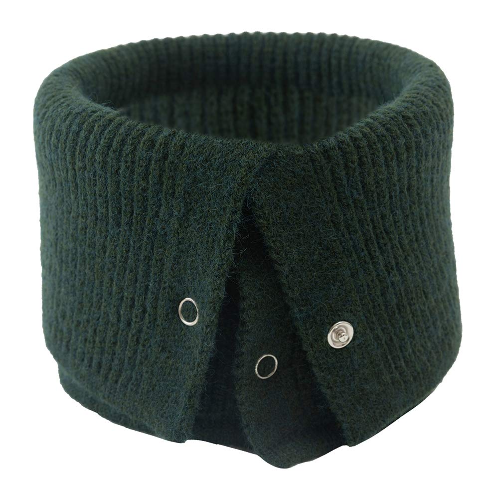 Damen Loopschal Strickschal Schlauchschal Winterschal Infinity Schal Mode Halsband Mit Knöpfen Rundschal Halstücher Halswärmer für Männer, Frauen,GrüN von Asudaro