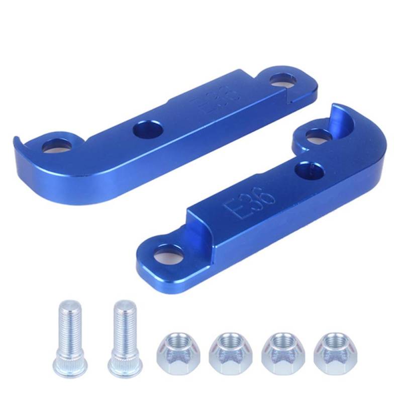 Drift Lock Kit, Auto Drift Adapter Kit Drift Lock Adapter Aluminium Lenkwinkel Aufsteigender Adapter für Stimmen und Verriegeln mit 25% Drehwinkel Für E46 / E36 M3,Blau von Asudaro