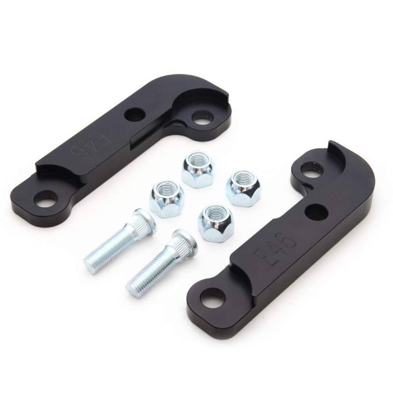 Drift Lock Kit, Auto Drift Adapter Kit Drift Lock Adapter Aluminium Lenkwinkel Aufsteigender Adapter für Stimmen und Verriegeln mit 25% Drehwinkel Für E46 / E36 M3,Schwarz von Asudaro