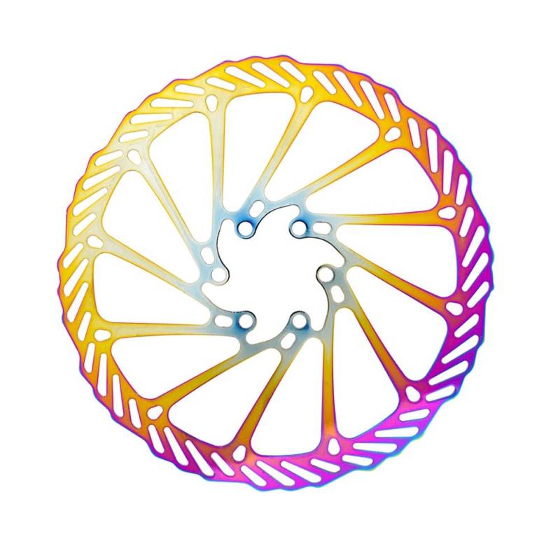 Fahrrad Scheiben Bremsscheibe,Asudaro 160 mm 180mm 203mm Bremsscheibe Metall Fahrradscheiben 6 Nägel Scheibenbremsscheibe für die meisten Rennräder Mountainbike BMX MTB,Farbe 180MM von Asudaro