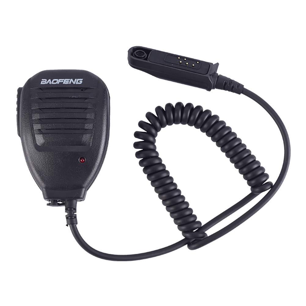 Funkgerät Lautsprecher Mikrofon Lautsprechermikrofon Walkie Talkie Handmikrofon PTT-Mikrofon Kompatibel mit BAOFENG A58 BF-9700 UV-9R Plus GT-3WP R760 82WP Handfunkgerät Radio von Asudaro