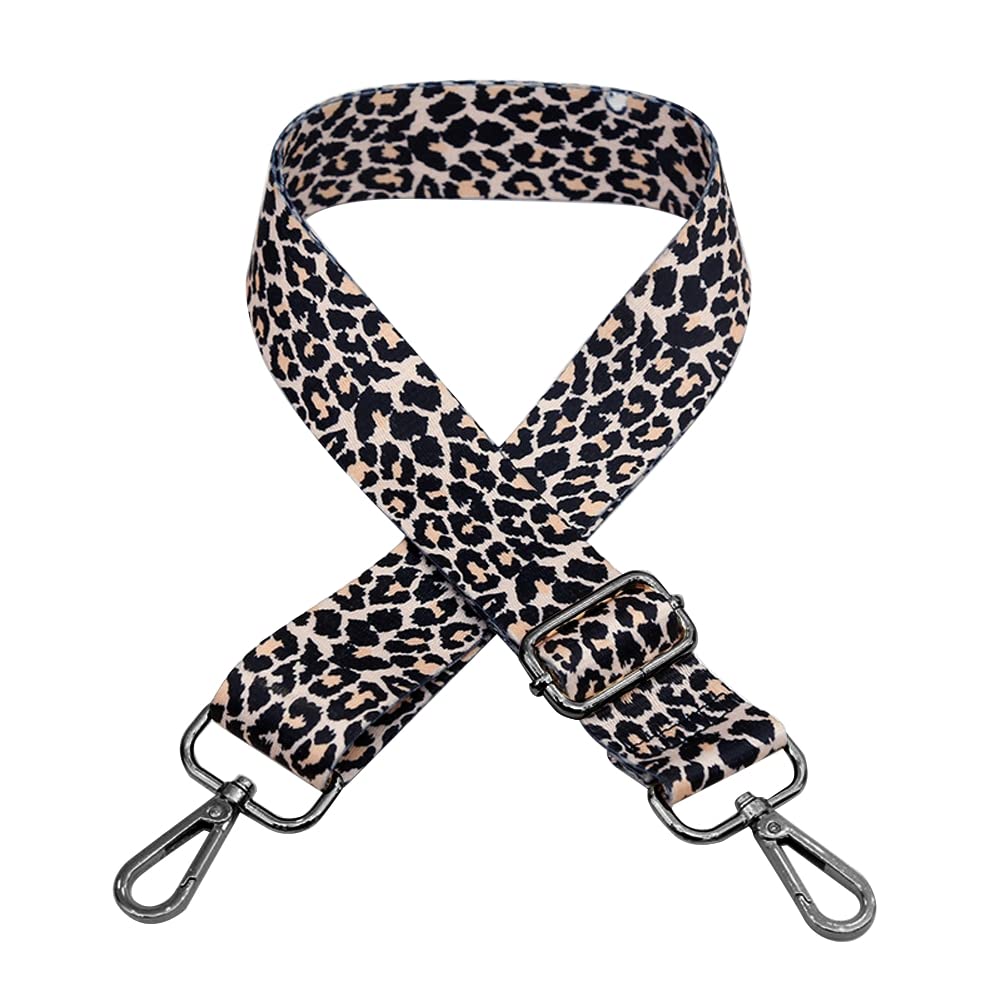 Handtaschengurte Damen, Asudaro 3,8 cm Leopard Tragegurt Schultergurte Verstellbare Länge 80-140 cm Schulterriemen Ersatz Gürtel für Damen und Herren, Mädchen DIY Zubehör für Tasche Typ 12 von Asudaro