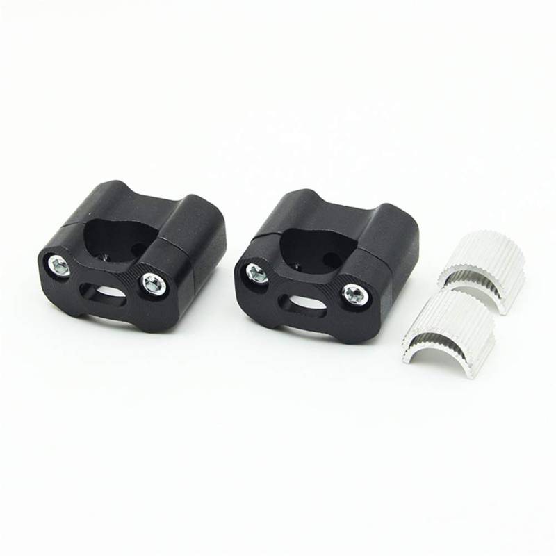 Lenker Riser, Asduaro 1Pair 20mm 26mm Universal Motorrad Lenker Clamp Zurück Aluminium Modifizierte Teile Motorrad Lenkergriffe Lenkeradapter für Schmutz Fahrrad ATV Motorrad Modifikation Schwarz von Asudaro