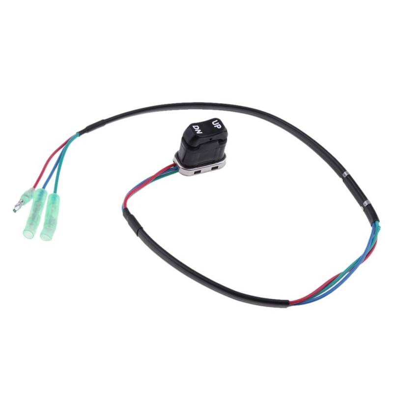 Motor Trimmschalter, Asudaro Trim Tilt Switch Trimmklappenschalter Außenbord Trimmschalter Außenbordmotors Fernbedienung Neigungsschalter 703-82563-01-00 703-82563-0 für 4-Takt Motoren,Schwarz von Asudaro