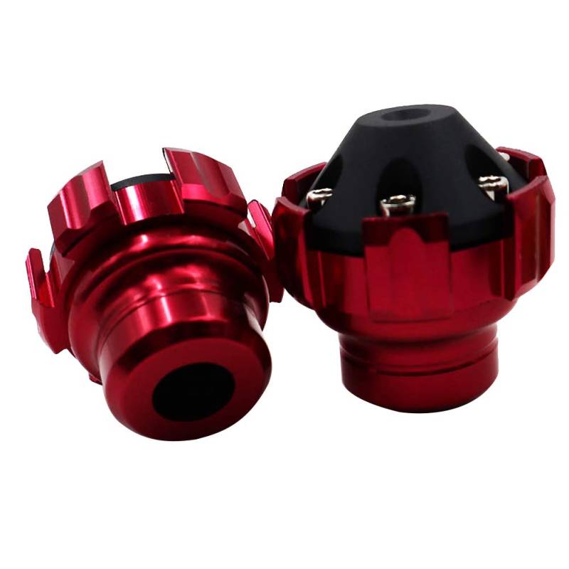 Motorrad Anti-Crash Rahmen Sliders, Asudaro 1 Paar Universal Motorrad Sturzschutz Motorrad Rahmen Schieberegler Protektoren Sturzpad Motorrad CNC Aluminiumrahmen Slider Verkleidungs ​​Guar,Rot von Asudaro