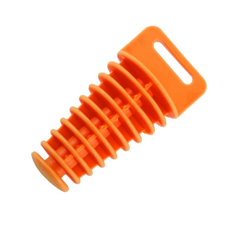 Motorrad Auspuff Plug, Asudaro Motorrad Auspuffstopfen Wasserdichter Gummi Stopfen Auspuff Schalldämpfer Stopfen Auspuffendrohr Stopfen für Motorrad Dirt Bike 75 * 47 * 27mm,Orange von Asudaro