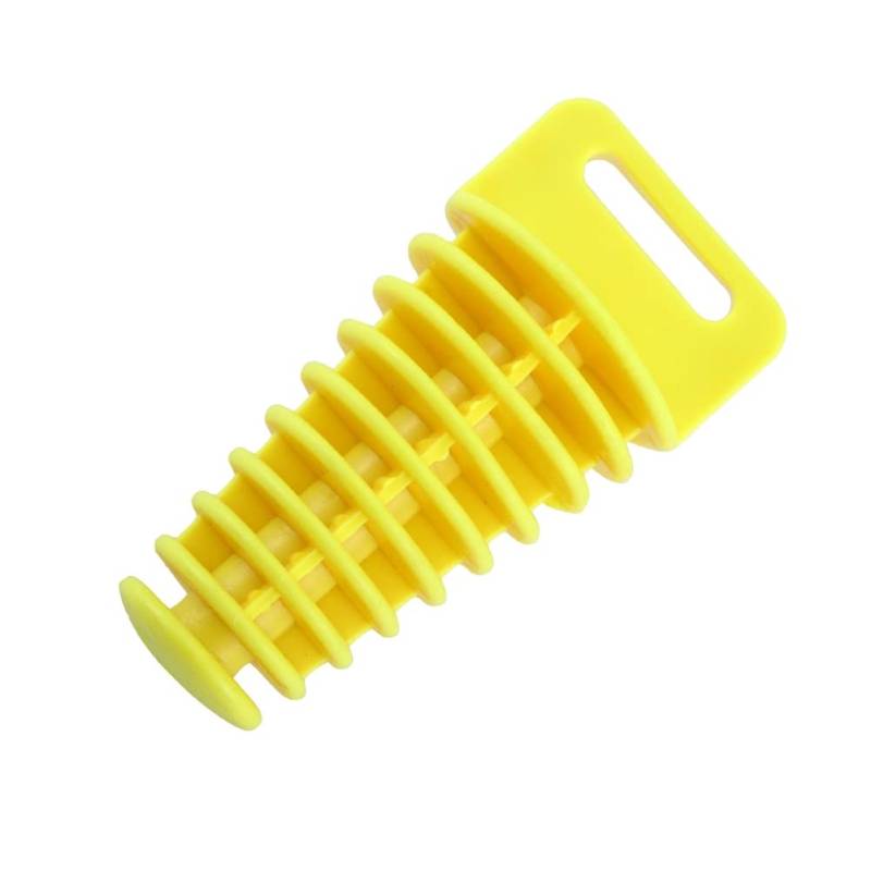 Motorrad Auspuff Plug, Asudaro Motorrad Auspuffstopfen Wasserdichter Gummi Stopfen Auspuff Schalldämpfer Stopfen Auspuffendrohr Stopfen für Motorrad Dirt Bike 75 * 47 * 27mm,gelb von Asudaro