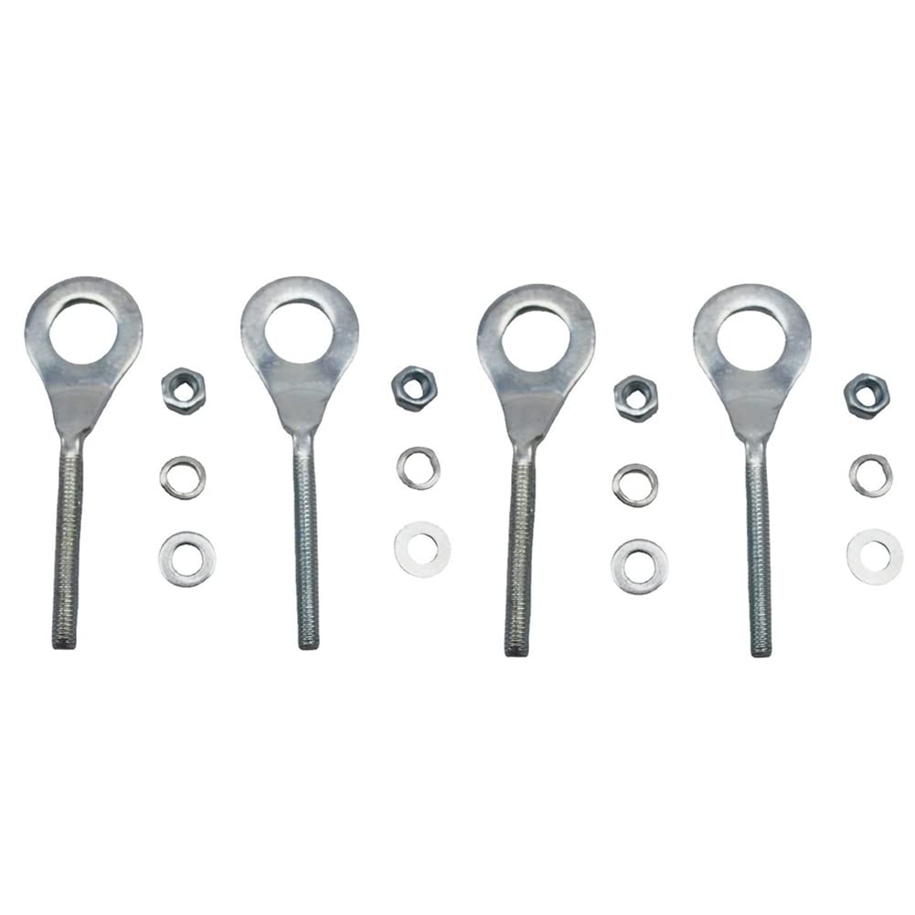 Motorrad Kettenspanner,Asudaro Motorrad Achse Kettenspanner 15mm Kettenversteller Kettenführung Ketteneinstellung mit 4 Muttern und 8 Unterlegscheiben kompatibel mit Crf/Xr 50 70 80 100-,Silber- von Asudaro