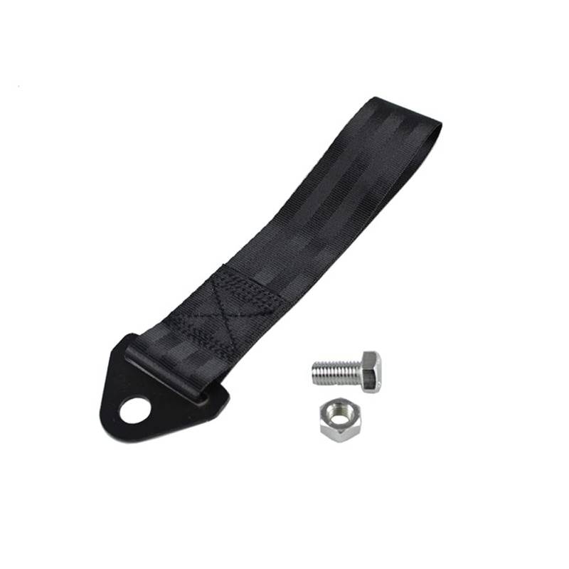 Nylon Abschleppgurte,Asudaro Racing Auto Anhänger Seil Abschleppband Universal Nylon Abschleppseil Universell Abschleppband Racing Abschleppöse Nylon Abschleppgurte für Vorderen Stoßfänger,Schwarz von Asudaro