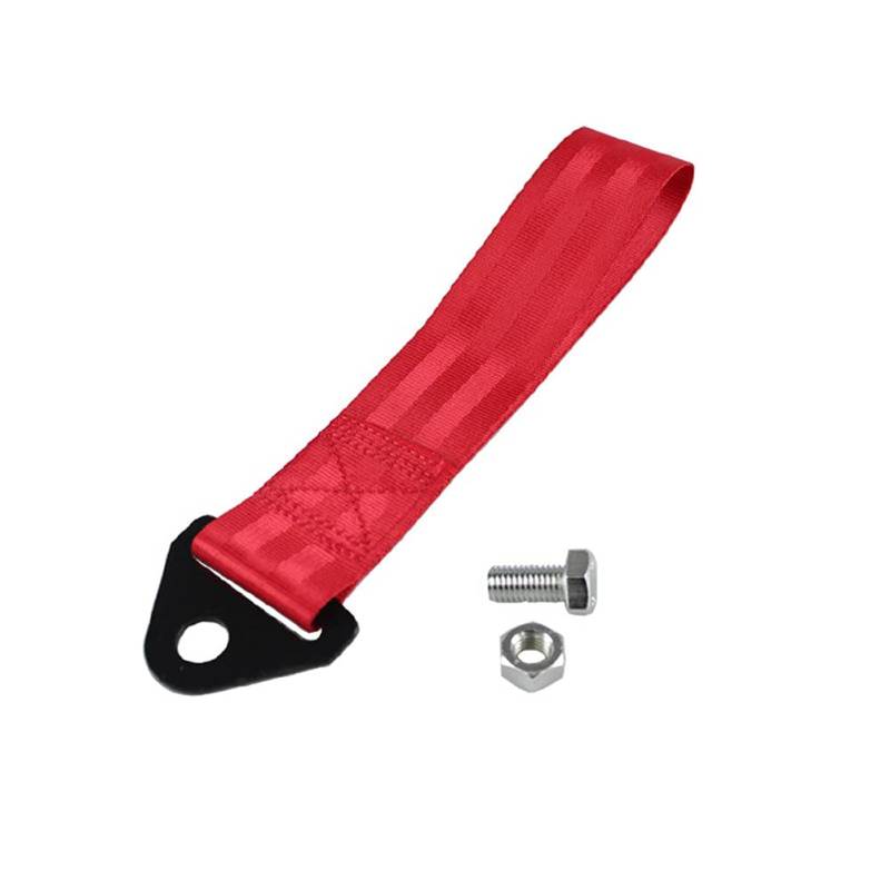 Nylon Abschleppgurte,Asudaro Racing Auto Anhänger Seil Abschleppband Universal Nylon Abschleppseil Universell Abschleppband Racing Abschleppöse Nylon Abschleppgurte für Vorderen Stoßfänger,rot von Asudaro