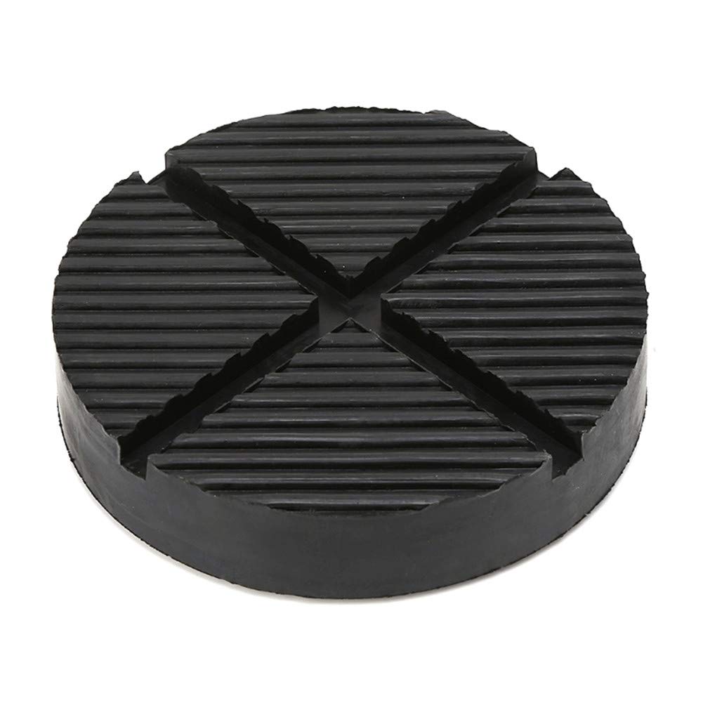 Rubber Jack Pad, Asudaro Car Jack Pad Positionierung Guard Auto Rubber Jack Pads Adapter Tool Wagenheber Gummiauflage Jacking Pad Car Floor Jack Pad,D: 125 mm, Dicke: 27 mm,Schwarz von Asudaro