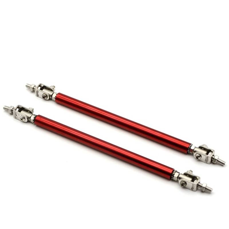 Stoßstange Stützstange,Asudaro 1Paar Auto Frontstoßstange Stützstange Strebe 150mm Einstellbare Frontstoßstange Lip Splitter Stoßstange Diffusor Strut Rod Universal Auto Modifikation Stützstange,Rot von Asudaro