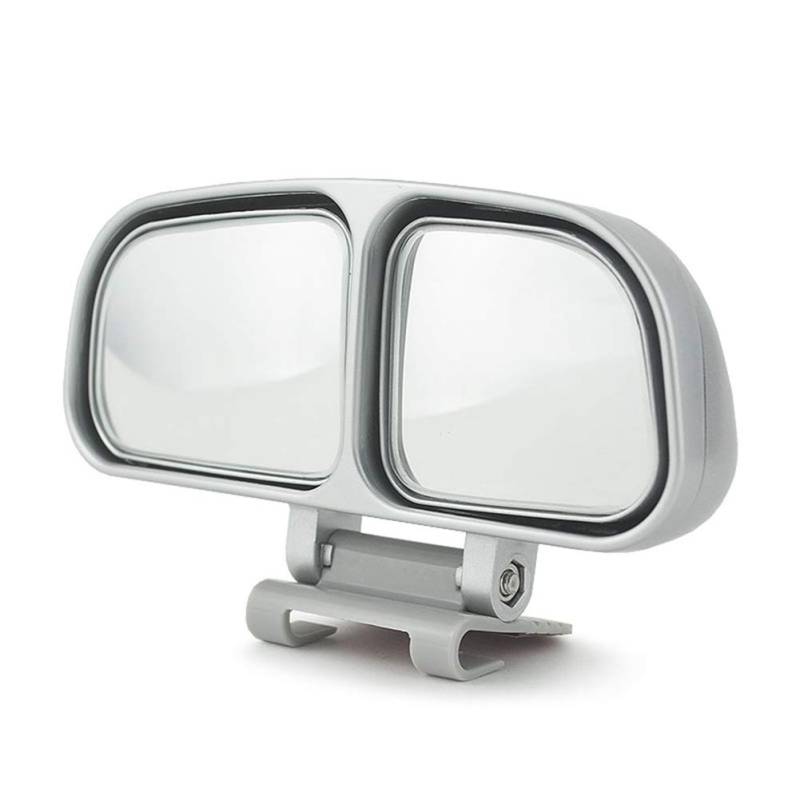 Toten Winkel Spiegel Blind Spot Square Mirror Auto Doppelkonvexspiegel Verstellbarer Spiegel für toten Winkel im Auto, Weitwinkel-Rückspiegel Auto, Auto Aussenspiegel Weitwinkel,Silber Rechts von Asudaro