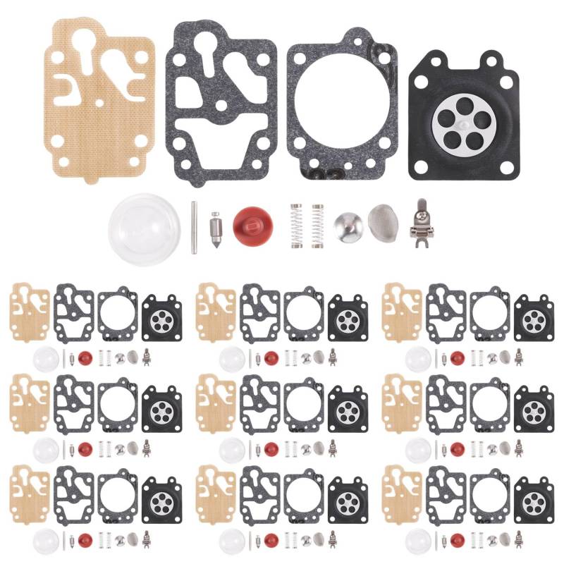 Asuinxurr 10 SETS Vergaser Reparatur Satz für 40-5 44-5 32 34 26 Teile für BüRsten Gras von Asuinxurr