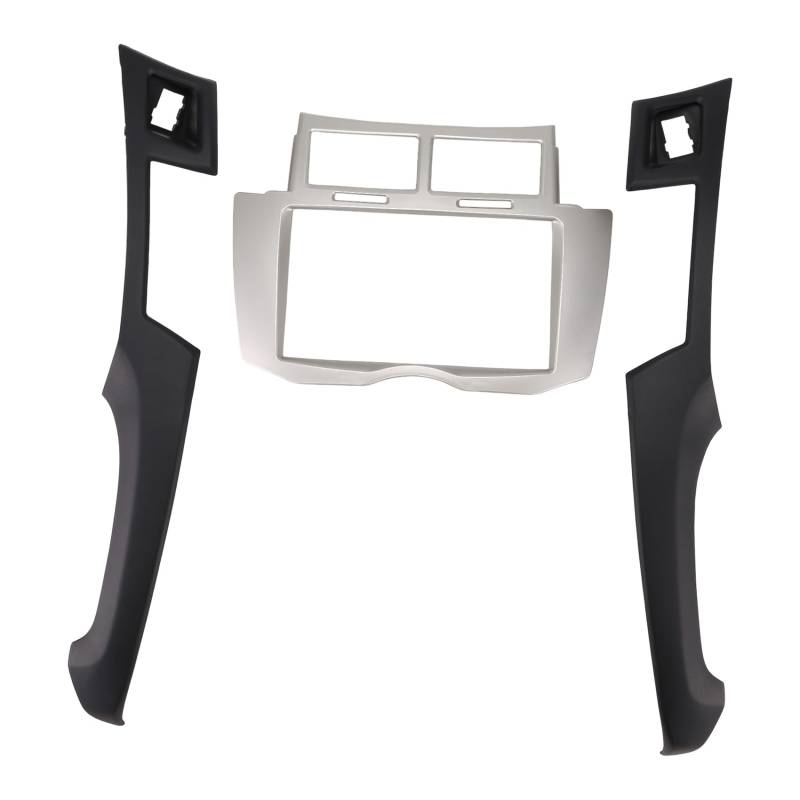 Asuinxurr 2 Din Auto Radio Stereo Frame Trim Kit des Armaturen Bretts für Yaris Vitz Platz 2005-2011 DVD Spieler Installation Lünette von Asuinxurr