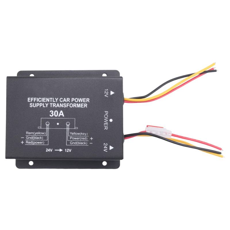 Asuinxurr 24V Bis 12V 30A Auto Power Netzteil Buck Transformator Konverter Bus DVD Audio Modifikation Effiziente Fahrzeug Power Buck von Asuinxurr