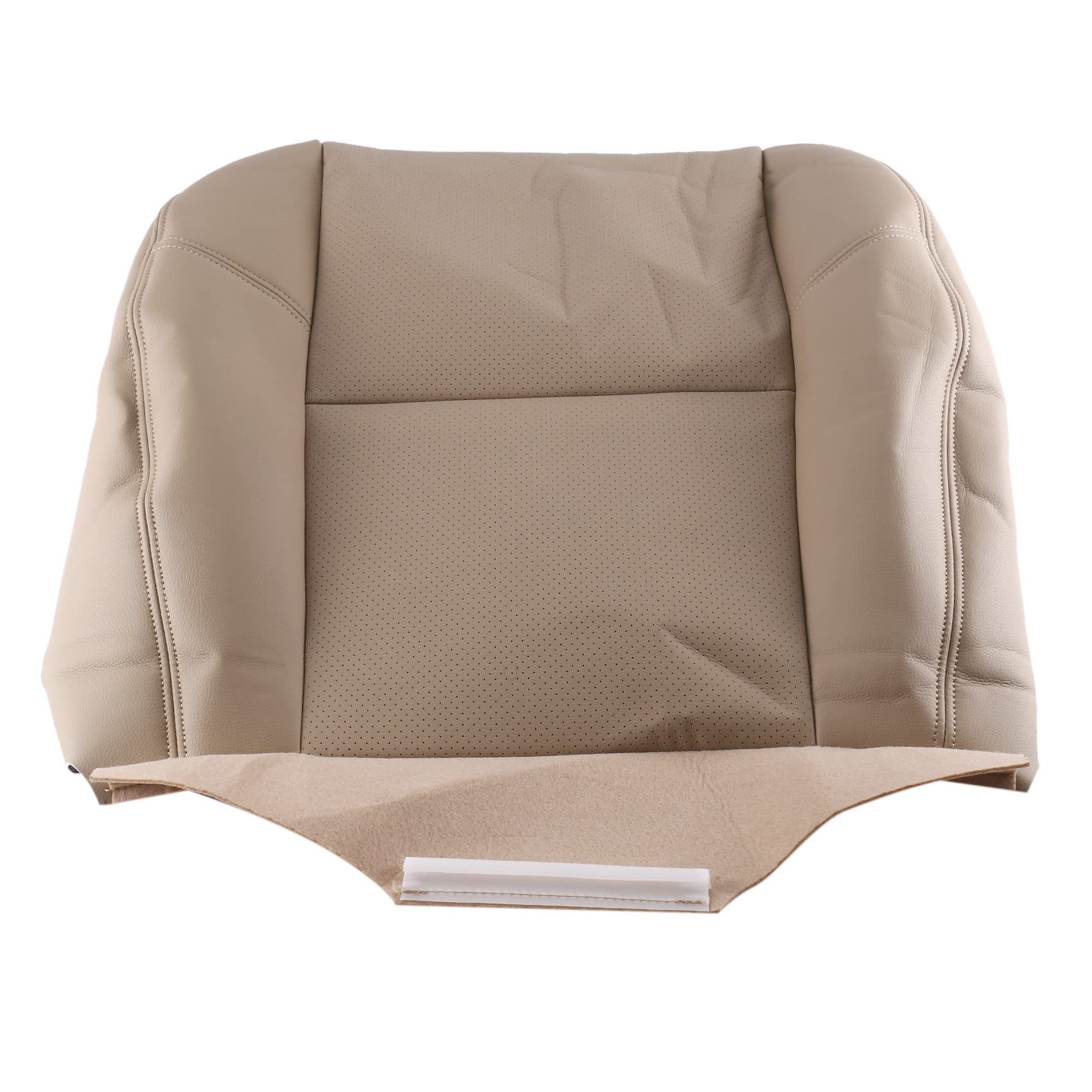 Asuinxurr Auto Vorder Fahrer Seite PU Leder Sitz Kissen Unterer Sitzbezug für Escalade 2007-2014 Beige von Asuinxurr