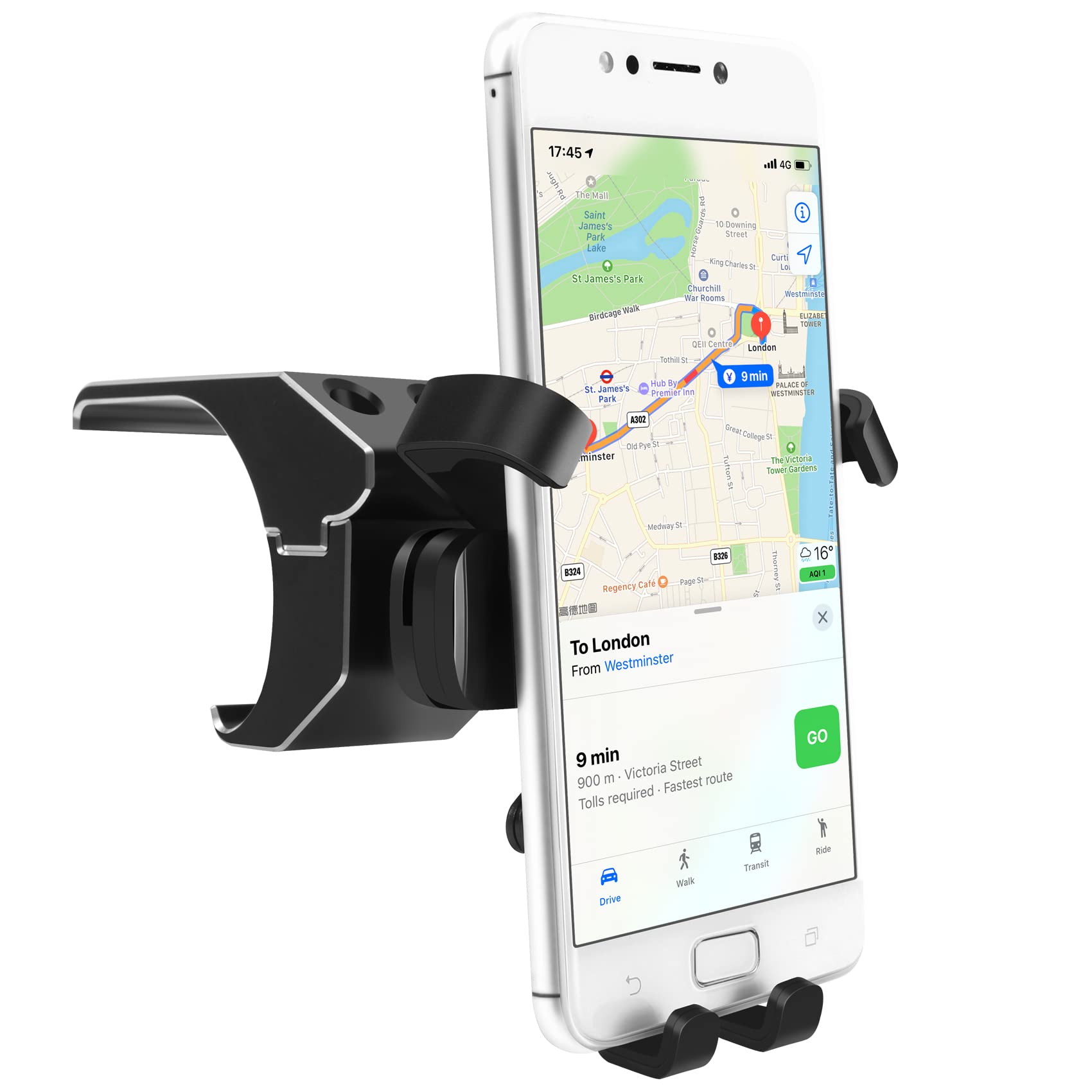 Asuinxurr Dashboard Side Phone Holder Mount Aluminiumlegierung für Land 90 110 2020 2021 2022 AutozubehöR von Asuinxurr