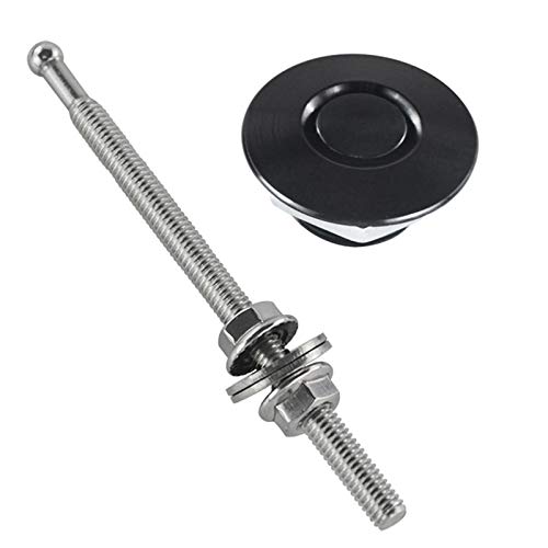 Asuinxurr Schnell Verschluss Latch Nummern Schild Verschluss 1,25 Legierung Motor Haube Stifte Verschluss Clip Kit Für Stoßfänger Motor Haube Nummern Schild 4 (Schwarz) von Asuinxurr