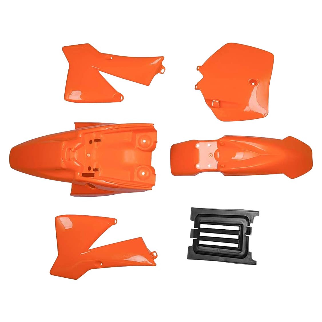 Asuinxurr VerkleidungsköRper KotflüGelabdeckung Teile Kit Orange für 50 50CC 50SX Mini Dirt Pit Kids für KTM50 Senior Junior Jr von Asuinxurr