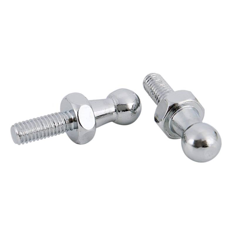 Asyduey 2X 10mm Kugelbolzen Bolzen M6 für Federbein Gestänge Kugelkopf Bolzenmütze Std 002 von Asyduey