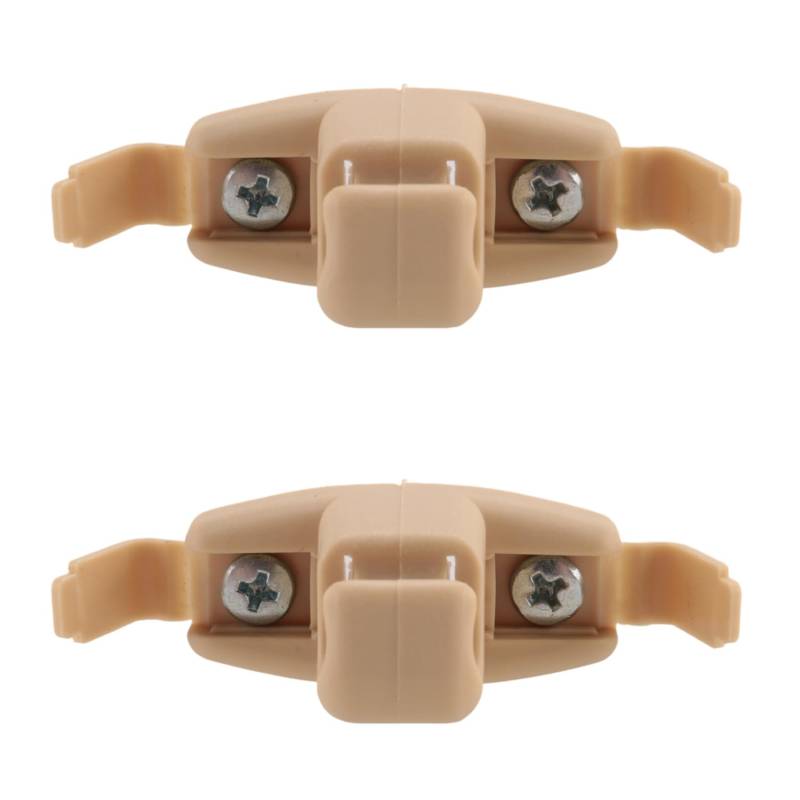 Asyduey 2X Beige Sonnen Blende Clip Halter Halterung 51168243575 für E46 3 Series 325 M3 von Asyduey