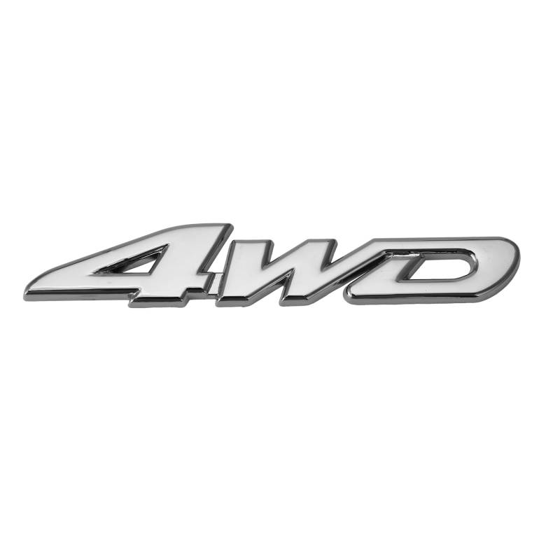 Asyduey 4WD Displacement Auto Chrom Emblem Abzeichen Auto Aufkleber Logo von Asyduey