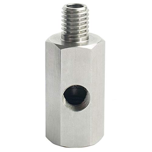 Asyduey Metrischer Adapter ÖL Druck Sensor 1/8 NPT Buchse X M10 M10X1.5 Stecker und Buchse T-StüCk von Asyduey