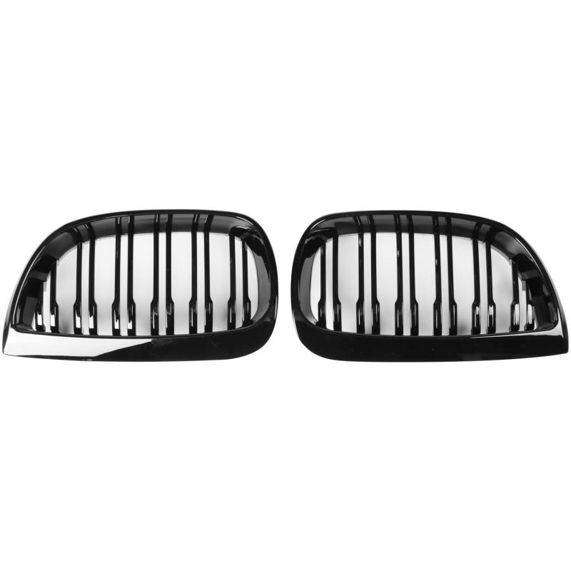 Asyduey Vordere Niere Doppellinien Gitter Sport Grill für E81 E87 E88 1Er 2004-2007 GLOSS Schwarz von Asyduey