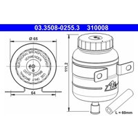 Ausgleichsbehälter, Bremsflüssigkeit ATE 03.3508-0255.3 von Ate