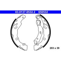 Bremsbackensatz ATE 03.0137-0532.2 von Ate