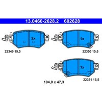 Bremsbelagsatz ATE 13.0460-2628.2, Hinten von Ate