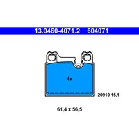 Bremsbelagsatz ATE 13.0460-4071.2, vorne, hinten von Ate