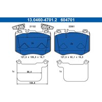 Bremsbelagsatz ATE 13.0460-4701.2 von Ate