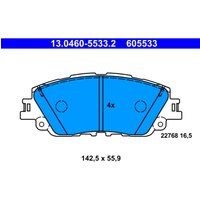 Bremsbelagsatz ATE 13.0460-5533.2 von Ate