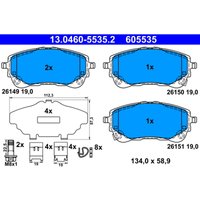 Bremsbelagsatz ATE 13.0460-5535.2 von Ate