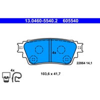 Bremsbelagsatz ATE 13.0460-5540.2, Hinten von Ate