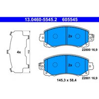 Bremsbelagsatz ATE 13.0460-5545.2 von Ate