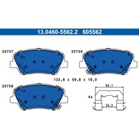 Bremsbelagsatz ATE 13.0460-5562.2 von Ate