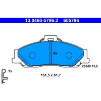 Bremsbelagsatz ATE 13.0460-5796.2, Vorne von Ate