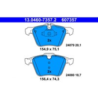 Bremsbelagsatz ATE 13.0460-7357.2, Vorne von Ate