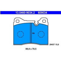 Bremsbelagsatz ATE 13.0460-9034.2, Vorne von Ate