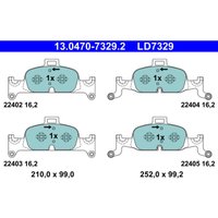 Bremsbelagsatz ATE 13.0470-7329.2, Vorne, Keramik von Ate