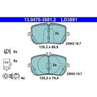 Bremsbelagsatz ATE 13.0470-3881.2, Keramik von Ate